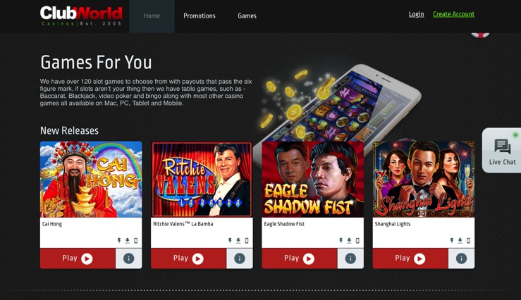 club world casino mobile app